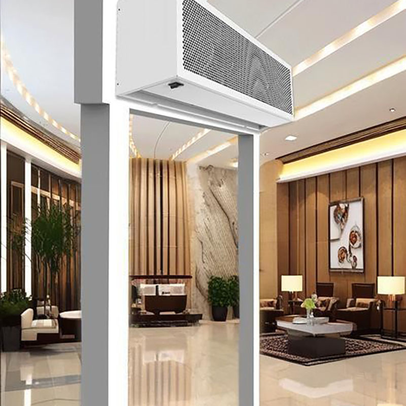 Kurtyna powietrzna chroniąca przed wiatrem