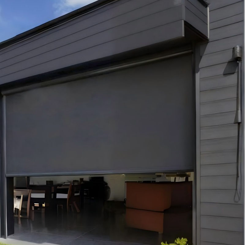 Zwijana wiatroszczelna draperia